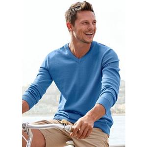 H.I.S V-Ausschnitt-Pullover, Feinstrick in legerer Form