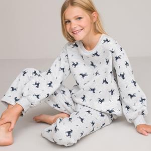LA REDOUTE COLLECTIONS Pyjama in molton, bedrukte eenhoorn