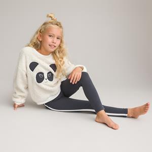 LA REDOUTE COLLECTIONS Pyjama met geborduurde pandakop