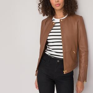 LA REDOUTE COLLECTIONS Leren jasje zonder kraag