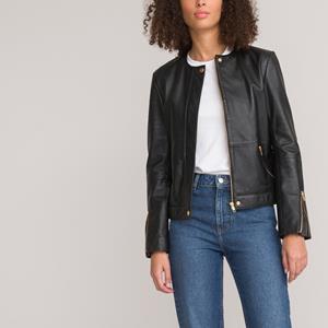 LA REDOUTE COLLECTIONS Leren jasje zonder kraag