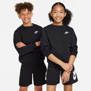 Nike Sportswear Club Fleece Crew Sweater Kids Zwart Wit