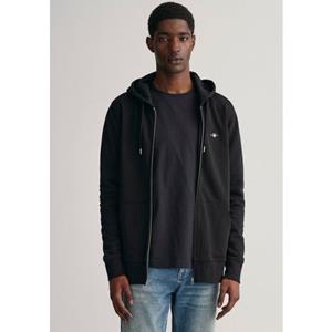 Gant Hoodie REG SHIELD FULL ZIP HOODIE met logoborduursel op borsthoogte