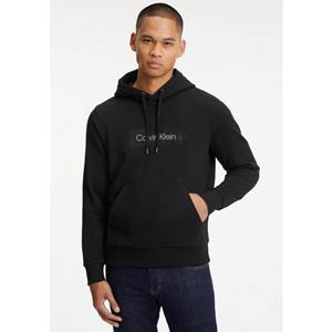 Calvin-klein Calvin Klein - Gestreepte Logo Hoodie met Hoodie K10K110761 BEH