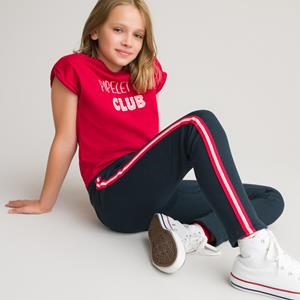 LA REDOUTE COLLECTIONS Jogpant in molton, strook zijkant benen