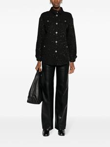 TWINSET sequin-embellished bouclé jacket - Zwart