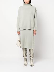 yvessalomon Yves Salomon Flared rok - Groen