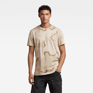 G-Star RAW T-Shirt Herren T-Shirt -Desert Camo, Rundhals, Organic