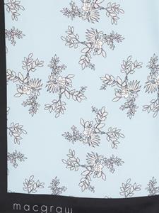 Macgraw Sjaal met bloemenprint - Blauw