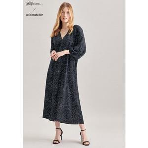 seidensticker Sommerkleid "Schwarze Rose", 3/4-Arm Rundhals Druck