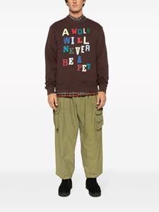 Undercover Sweater met tekst - Bruin