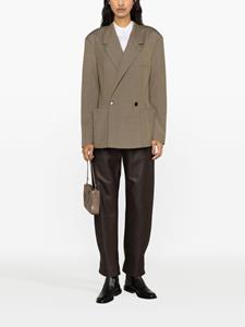 Lemaire double-breasted cotton blazer - Beige