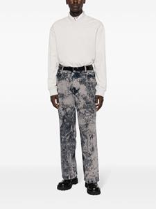 midi-rise wide-leg jeans - Grijs