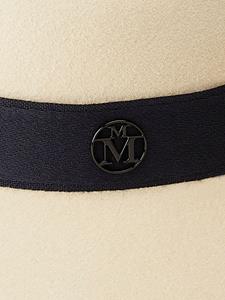 maisonmichel Maison Michel Vilten fedora hoed - Beige