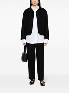 deconstructed design wool-blend jacket - Zwart