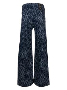 ludovicdesaintsernin Ludovic de Saint Sernin Jeans met monogram-print - Blauw