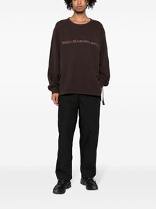 whitemountaineering White Mountaineering Sweater met geborduurd logo - Bruin
