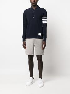 thombrowne Thom Browne Poloshirt met vier strepen - Blauw