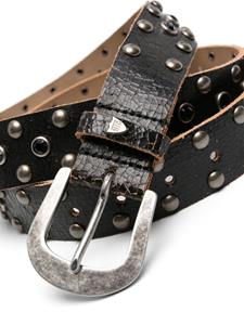 Htc Los Angeles stud-detail leather belt - Zwart