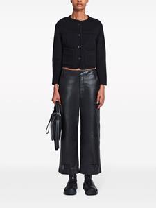 Melton Double Face jacket - Zwart