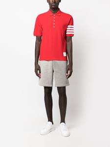 Thom Browne Poloshirt met vier strepen - Rood