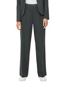 Jersey interlock broek, met twill textuur en Wide Leg pasvorm voor dames s.Oliver