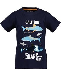 blueseven-collectie Blue Seven-collectie T-shirt Funny Sharks (blue)