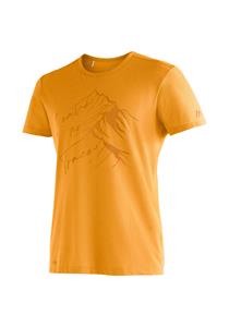 Maier Sports T-Shirt "Burgeis 17 M", Herren Kurzarmshirt mit Print für Wandern und Freizeit