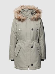 Only Getailleerde parka met imitatiebont, model 'IRIS'