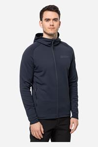 Jack Wolfskin Baiselberg Hooded FZ Men Fleece jack Heren L blue night b