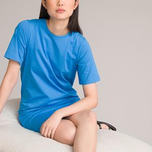 LA REDOUTE COLLECTIONS T-shirt jurk met ronde hals, korte mouwen