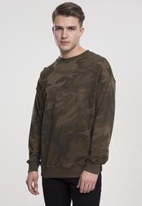 URBAN CLASSICS Kapuzenpullover "Herren Camo Crewneck", (1 tlg.)