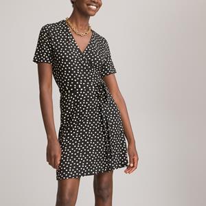 LA REDOUTE COLLECTIONS Korte wikkeljurk, in jersey tricot