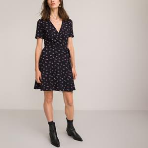 LA REDOUTE COLLECTIONS Korte jurk wikkelmodel, bloemenprint