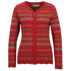 Flomax - Women's Jacke Reißverschluss Tami - Wollen vest, rood