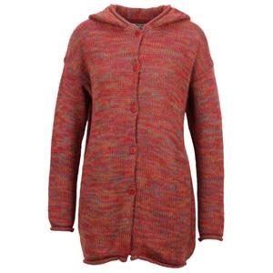 Flomax - Women's Oversize KapuzenJacke Vanja - Wollen vest, rood