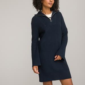 LA REDOUTE COLLECTIONS Korte jurk met schipperskraag, lange mouwen