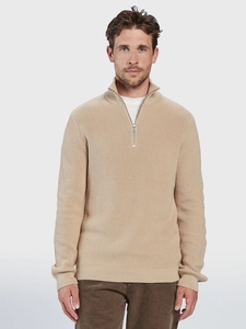 Gabba Cape roll neck knit light sand 10078