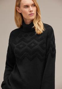 STREET ONE Jacquardpullover, im soften Baumwoll-Mix