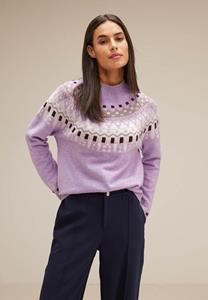 STREET ONE Strickpullover, mit Stehkragen