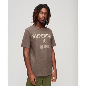 Superdry T-shirt met ronde hals en logo