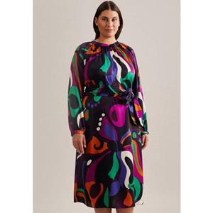 seidensticker Sommerkleid Langarm Rundhals Druck