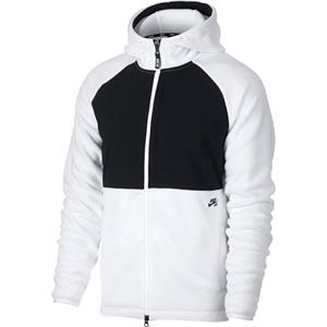 Nike SB Therma Full Zip Hoodie Polartec White/Black/Black