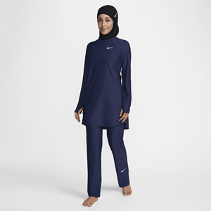 Nike Victory Zwemlegging met rechte pijpen en volledige bedekking voor dames - Blauw