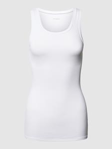 Schiesser Tanktop dubbelrib biologisch katoen wit - Pure Rib 