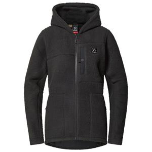 Haglöfs - Women's Malung Pile Hood - Fleecevest, zwart