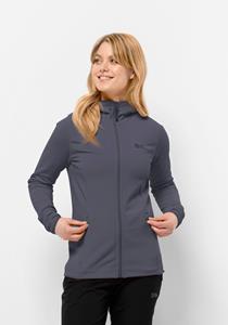 Jack Wolfskin Baiselberg Hooded FZ Women Fleece jack Dames L dolphin do