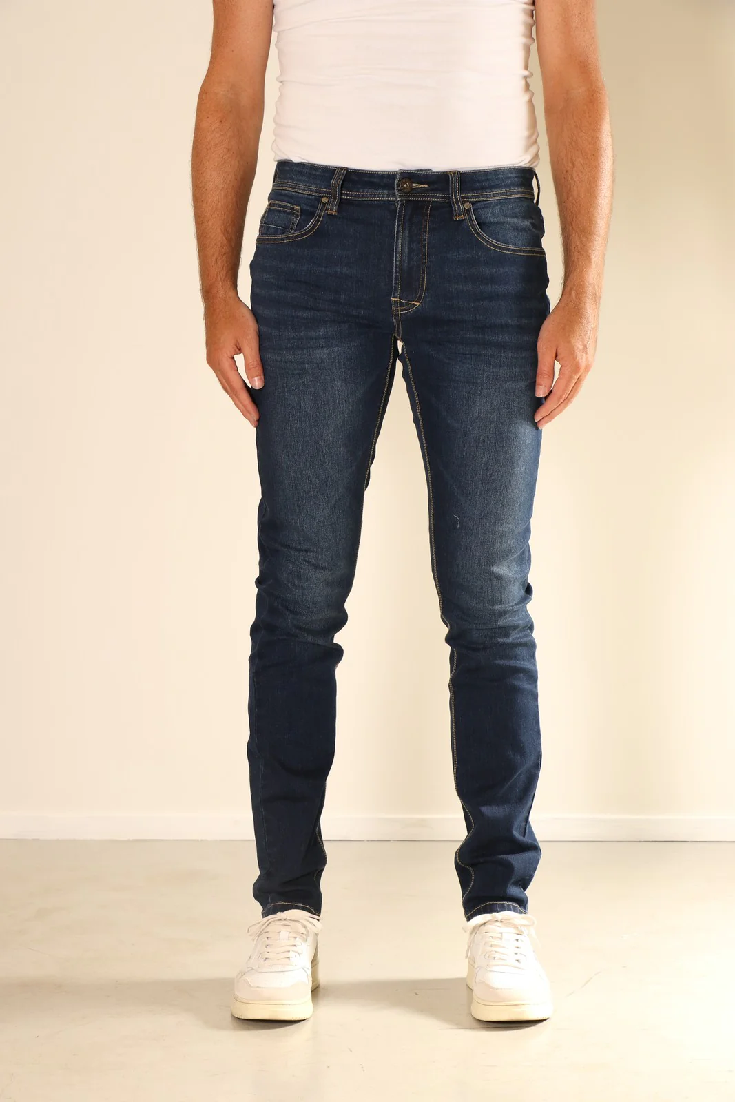 New-Star Lincoln heren tapered-fit jeans dark stonewash