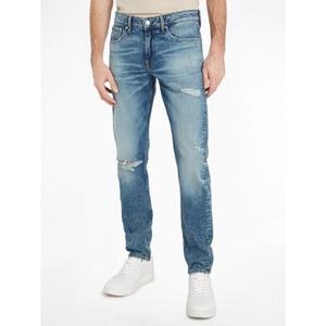 Calvin Klein Tapered jeans SLIM TAPER met leren badge