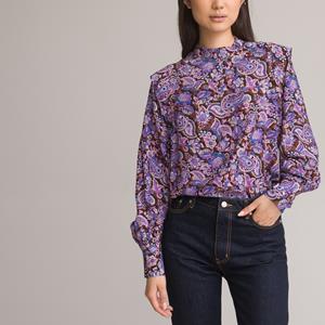LA REDOUTE COLLECTIONS Blouse met opstaande kraag, lange mouwen, bedrukt